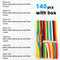 140/150 PCS Boxed 2:1 Times Shrink Electronic DIY Heat Shrink Tube Set Thermoresistant Tube Wire Connection Insulated Polyolefin