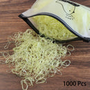 1000PCS Disposable Rubber Band Hairband For Children  Ponytail Hairs Ties Colourful Elastic Hair Bands Baby Hair Accessories