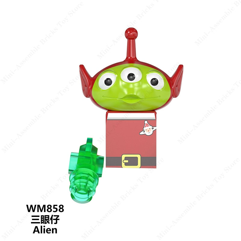 Disney Mini Action Toy Figures Building Blocks Cartoon dolls Toy Story Mickey Mouse Winnie The Pooh Frozen Stitch Donald Duck