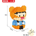 Disney DIY LinaBell assembly buildding blocks Goofy Pluto Anime Mini Action Figures Educational Toys kids Birthday Gifts