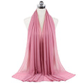 70*180cm Muslim Chiffon Hijab Shawls Scarf Women Solid Color Head Wraps Women Hijabs Scarves Ladies Foulard Femme Muslim Veil