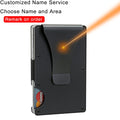 DIENQI Carbon Fiber Card Holder Mini Slim Wallet Men Aluminum Metal RFID Magic Wallet Small Thin Male Purses Money Bag Vallet