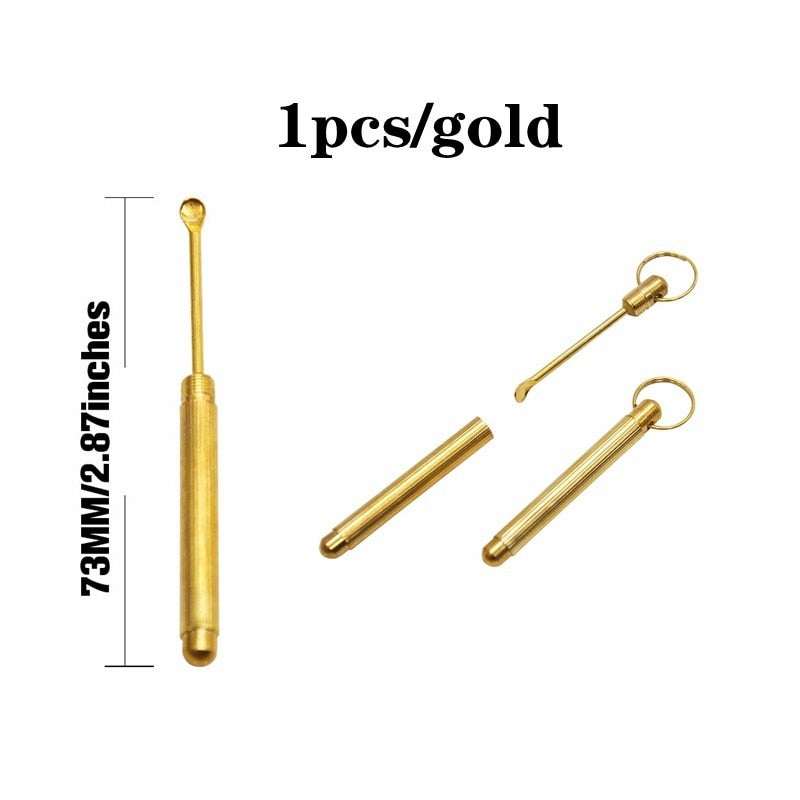 6Pcs/set Ear Wax Pickers Stainless Steel Earpick Wax Remover piercing kit  earwax Curette  Spoon Care Ear Clean Toolear cleaner