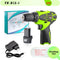 YIKODA 12V 16.8V 21V 25V Electric Screwdriver Cordless Drill Rechargeable Lithium Battery Mini Wireless Power Driver Tools