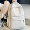 Women&#39;s Backpack Solid Color Female Multi-pocket Casual Woman Travel Bag High Quality Schoolbag for Teenage Girl Book Knapsack