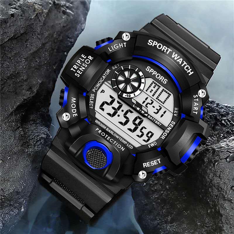 Brand Black Digital Watch for Men Women Sports Waterproof Outdoor Chronograph Hand Clock G Infantry Shock Student Wristwatch