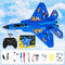 Rc Plane SU 57 Radio Controlled Airplane with Light Fixed Wing Hand Throwing Foam Electric Remote Control Plane toys for kids