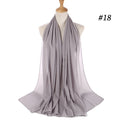 Hijab Scarf 72*175cm Plain Chiffon Scarves For Women Muslim Fasion Islam Clothing Headscarves Shawl For Ladies Headwrap Ramadan