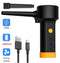 500W Electric Compressed Air Duster Blower Canned Air Spray for Computer PC Keyboard Clean Hair Dryer,Air Pump for Inflatables