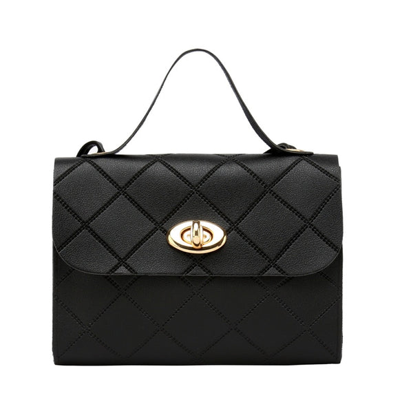 2022 new Lingge fashion embossed hand messenger small square bag handbags  purses and handbags  bags for women