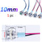 1pc 6mm 8mm 10mm 12mm Metal LED Warning indicator light Waterproof IP67 Signal Lamp Pilot Wires switch 3V 5V 12V 220V Red Blue