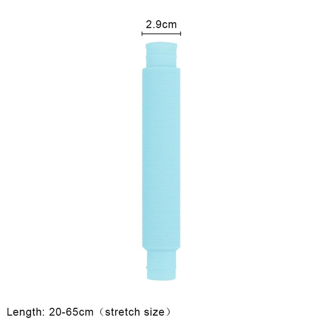 Pop Tube Sensory Toy Fidget Anti Stress Relieve Stretch Bellows Children Multicolor Squeeze Folding Pipe Autism ADHD Anxiety Toy
