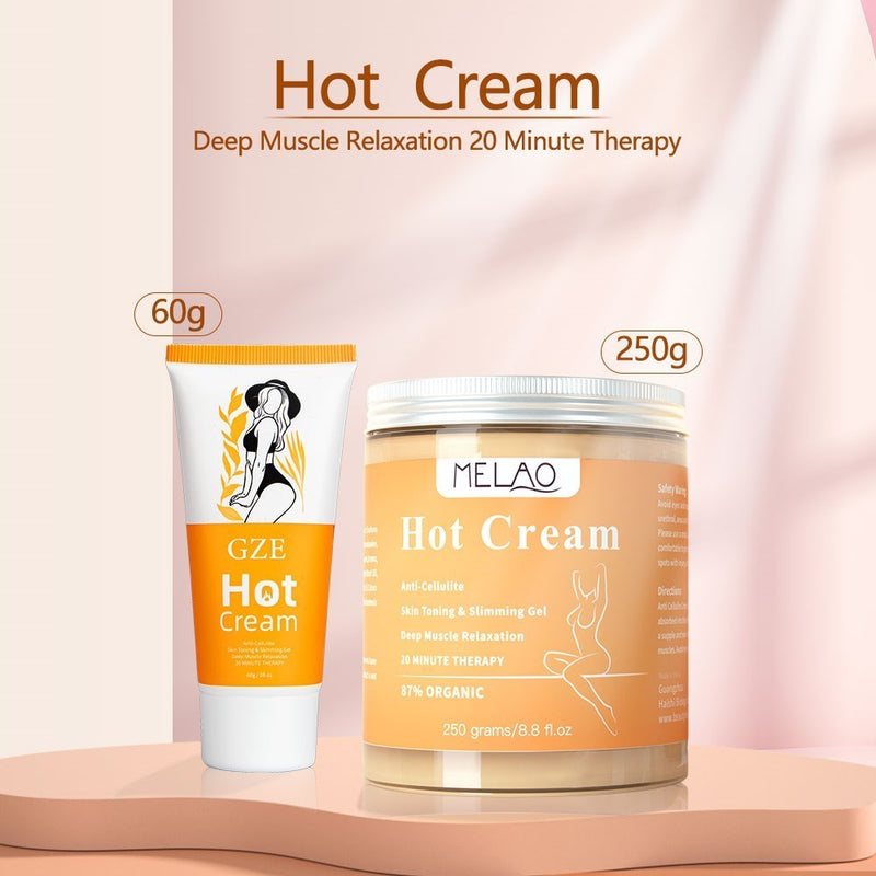 MELAO Hot Cream Slimming Cellulite Firming Body Tummy Fat Burning Ginger Slim Massage Gel Weight Lose Cream for Shaping Waist