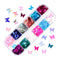 Fluorescence Butterfly Heart Fruits Various Shapes Nail Art Glitter Flakes 3D Colourful Sequins Polish Manicure Nail Decoration
