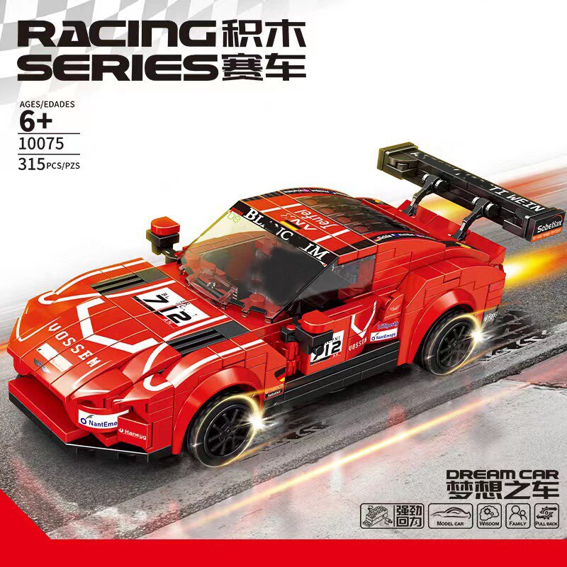 Racing Car City Speed Champions Sports Model Building Blocks DIY Bricks Kids Toy Classic Rally Super Racers Vehicle f1 technique