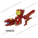 XP193 D009 WM718 Mark suit Disney anime movie figurine dolls mini plastic action toy figures Assemble blocks Christmas gifts