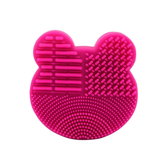 Makeup Brush Cleaner Washing Brush Pad Cleaning Mat Cosmetic Brush Cleaner Universal Make up Tool Scrubber Box