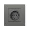 Depo Wall Type Dual USB Power Socket 2.1A, Electrical socket wall plug with usb, 16A 220V outlet, German EU Standard Socket