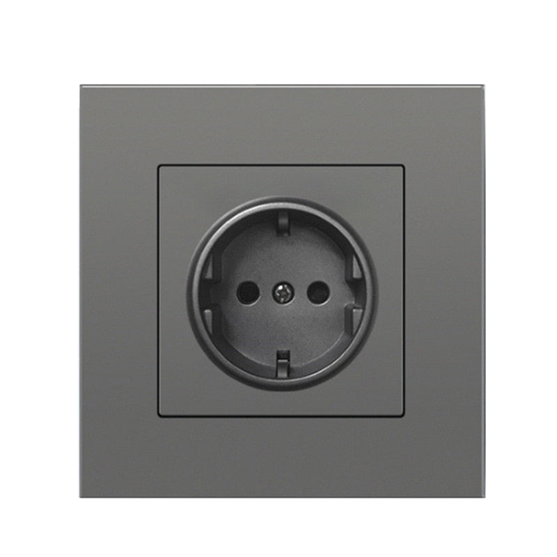 Depo Wall Type Dual USB Power Socket 2.1A, Electrical socket wall plug with usb, 16A 220V outlet, German EU Standard Socket