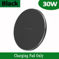 NEW 30W Fast Qi Wireless Charger Pad for iPhone 13 12 11 X Pro Max For Samsung Galaxy S21 S20 S10 S9 S8 Xiaomi Wireless Charging