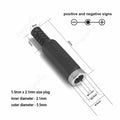 12V 3A 5.5mm 2.1mm Plug Socket DC Connectors DC Power Socket Male Female Jack Screw Nut Panel Mount DC Power Adapter Connector