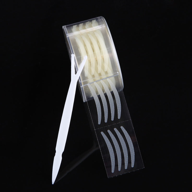 Monja 600pcs S/L Makeup Clear Gray Beige Eyelid Stripe Big Eyes Invisible Double Fold Eyelid Shadow Tape Stickers Beauty Tools