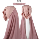 Women Muslim Instant Chiffon Hijab With Cap Underscarf Bonnet HIjabs  Scarf Islam Headscarf Headwrap Turbante