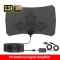 Kebidumei TV Antenna  4K 8K 25DB High Gain HD TV DTV Box Digital  EU Plug 3000 Miles Booster Active Indoor Aerial Flat Design