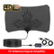 Kebidumei TV Antenna  4K 8K 25DB High Gain HD TV DTV Box Digital  EU Plug 3000 Miles Booster Active Indoor Aerial Flat Design