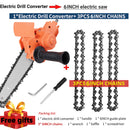 4/6 Inch Electric Drill Modified To Electric Chainsaw Tool Attachment Electric Chainsaws Accessory Set Woodworking Cutting Tool