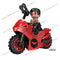 LG1002 Disney Building Blocks Luminous With Motorcycle Plastic mini action toy Figures Children Toys birthday gifts