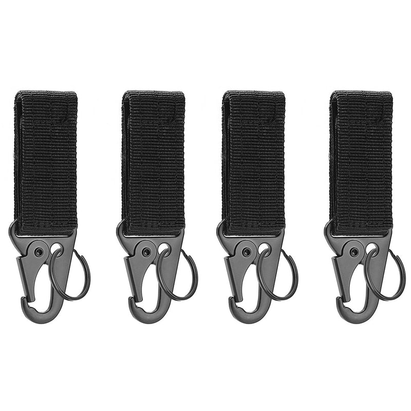 2pcs Tactical Hanging Buckle Molle Nylon Webbing Belt Triangle Buckle Outdoor Climbing Camping Tool Accessory Carabiner Keychain