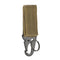 2pcs Tactical Hanging Buckle Molle Nylon Webbing Belt Triangle Buckle Outdoor Climbing Camping Tool Accessory Carabiner Keychain