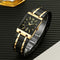 Relogio Masculino WWOOR Gold Watch Men Square Mens Watches Top Brand Luxury Golden Quartz Stainless Steel Waterproof Wrist Watch