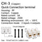 CH1 CH2 CH3 CH4 Quick Splice Lock Wire Connectors 1/2/3/4Pins Copper Electrical Cable Terminals For Easy Safe Splicing Into Wire