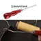 Leather Craft Sewing Kit Waxed Thread Hand Quilting Needles Sewing Awl for Beginner Leather Upholstery Repair, Stitching, Sewing
