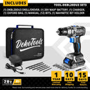 【World Premiere】DEKO 20V BRUSHLESS WRENCH 350N.m IMPACT WRENCH &amp; BRUSHLESS DRILL CORDLESS DRILL ELECTRIC SCREWDRIVER