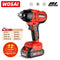 WOSAI 20V Electric Impact Wrench 600N.m Brushless Wrench Rechargeable 1/2 inch Li-ion Battery For Car Tires Cordless Power Tools