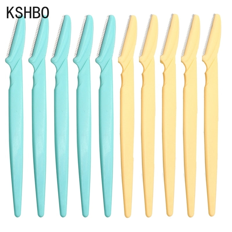 3/10/15 Pcs Professional Trimmer Safe Blade Shaping Knife Eyebrow Blades Face Hair Removal Scraper Shaver Makeup Beauty Tools