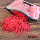 1000PCS Disposable Rubber Band Hairband For Children  Ponytail Hairs Ties Colourful Elastic Hair Bands Baby Hair Accessories
