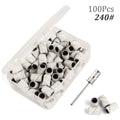 100pcs 80''/120''/180" Nail Art Sanding Bands Gel Polish Remover Tool Accessory for Electric Nail Machine Nail Drill Bits