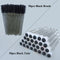 50pcs Reusable Eyelash Brush Tube Eye Lash Brush Eyebrow Brush Resin Drill Replaceable Mascara Wand Brushes Dust-proof