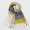 2022 New Women Plaid Scarf Winter Pashmina Shawls Cashmere Thick Wraps Lady Tassel Warm Scarves Rainbow Hairy Bufanda