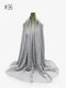 Pleated Plain Hijab Scarf Muslim Women Cotton Crinkle Headband Veil Scarves 2021 Fashion Islamic Headscarf Head Wraps Turban
