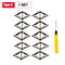 10pcs Cassette Repairer 86mm Dark Box Repair Screw Plug Switch Old Socket Boxes Replacement Fixed Wall Repair Box Support Rod