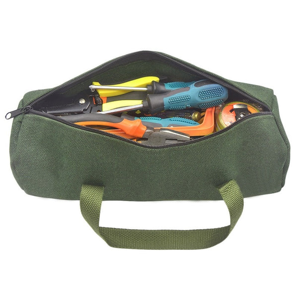 Durable Thick Canvas Pouch Tool Bags Storage Organizer Instrument Case Portable For Electrical Tool Tote Bag Multifunction Case