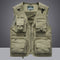 Summer Men Unloading Tactical Vest Coat Casual Men&#39;s Photographer Waistcoat Mesh Work Sleeveless Jacket Tools Pocket Vest 5XL