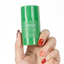GZE Green Tea Mask Stick for Face Blackhead Remover Deep Pore Cleansing Brightening Facial Purifying Clean Matcha Clay Mud Musk