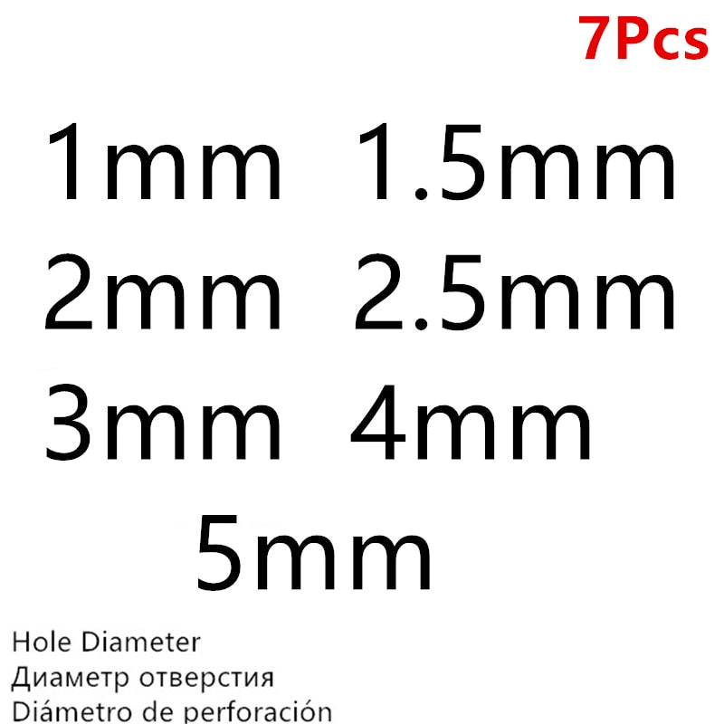 High Quality Hole Puncher Leather Hole Punch Round Steel Leather Craft Hollow Hole Punch 1mm-25mm Gaskets Plastic Rubber Tools