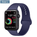 Silicone Bracelet Band For Apple Watch Strap 8 7 6 5 4 3 2 SE 42MM 38MM 44MM 40MM Strap For iWatch 41MM 45MM Smart Watch correa